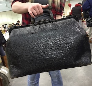 Bag identified by the seller as a doctor's bag.